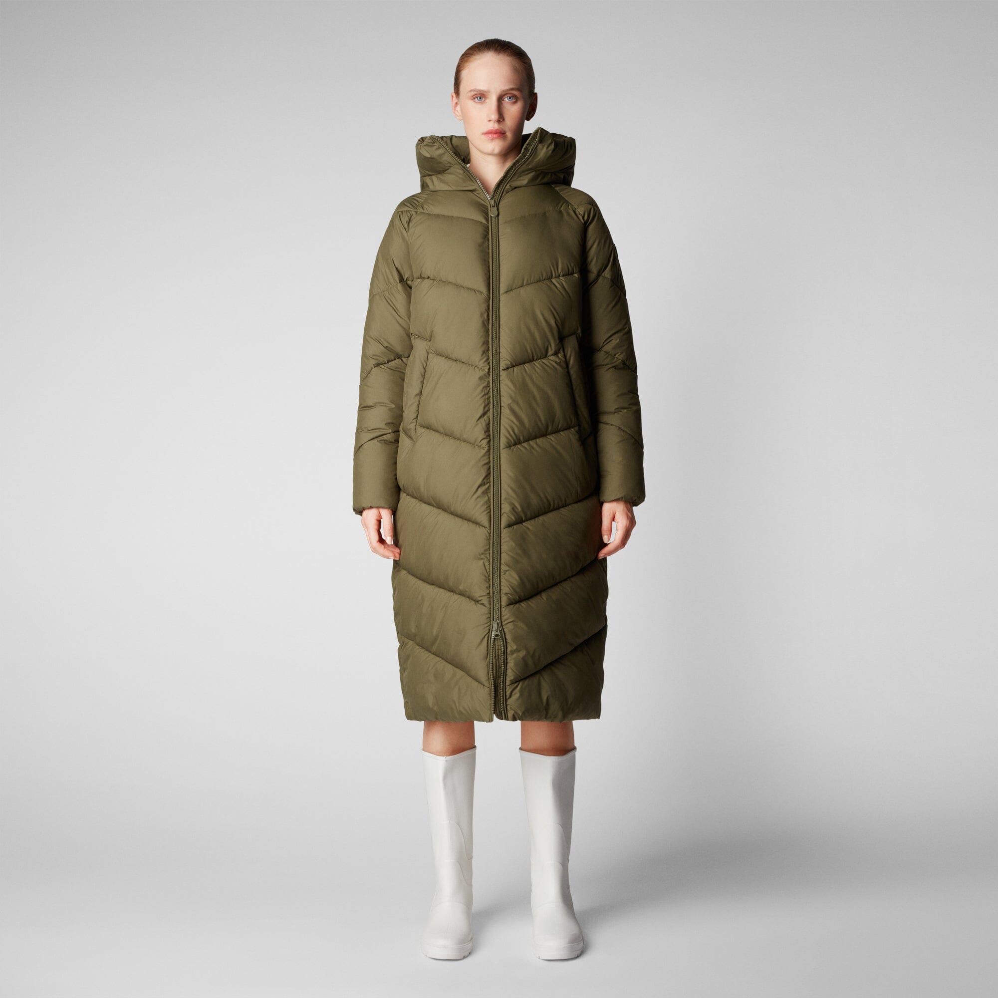 Save The Duck W's Hooded Puffer Jacket Janis - 再生ペットボトル