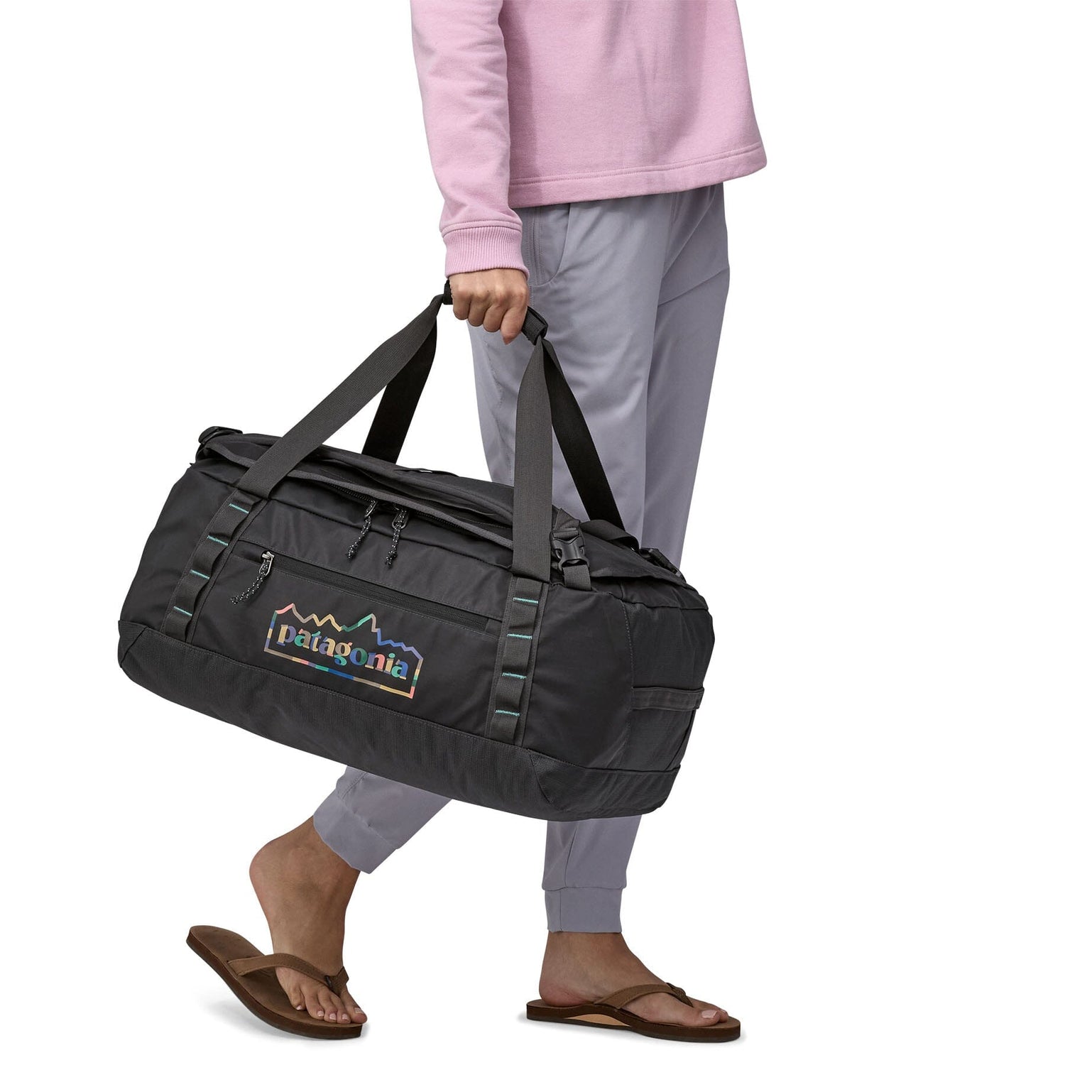 Patagonia Black Hole Duffel 40L - 100% postconsumer recycled polyester Unity Fitz - Ink Black Bags