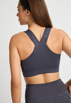 Röhnisch Kay Sports Bra - Recycled polyester Dk Grey Plum Underwear