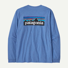 Patagonia M's Long-Sleeved P-6 Logo Responsibili-Tee® - Recycled Polyester Abundant Blue Shirt