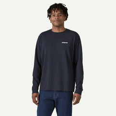 Patagonia M's Long-Sleeved P-6 Logo Responsibili-Tee® - Recycled Polyester New Navy Shirt