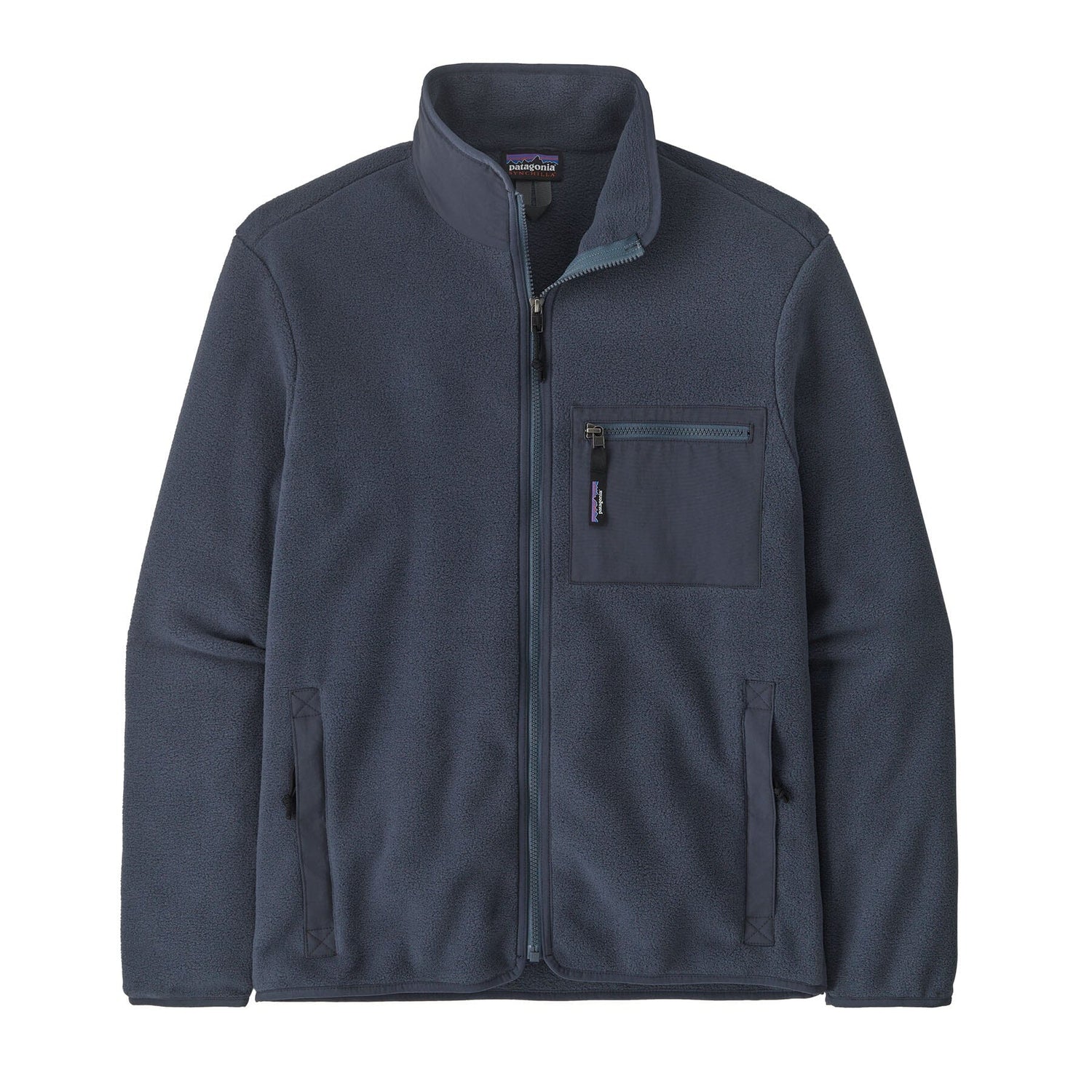 Patagonia M's Synchilla Fleece Jacket - 100% Recycled Polyester Smolder Blue Shirt