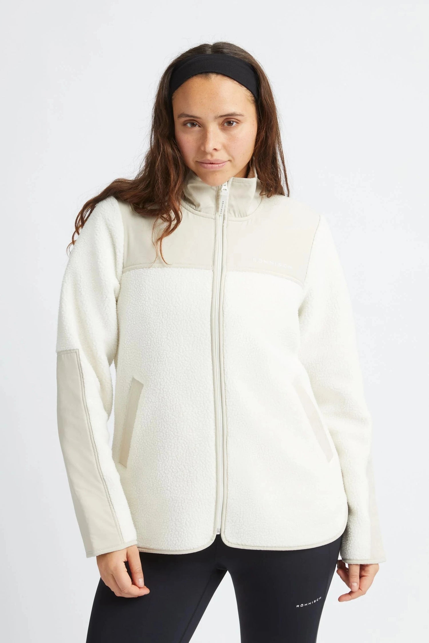 Röhnisch Phoebe Pile Jacket- Recycled polyester Peyote Beige Jacket