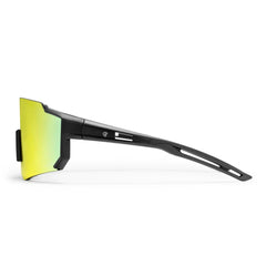 CHPO Siri Sunglasses - Recycled plastic Black Red Mirror Sunglasses