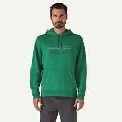 Patagonia Unisex P-6 Logo Uprisal Hoody - Made From Recycled Cotton & Recycled Polyester P-6 Outline: Heartleaf Green Shirt