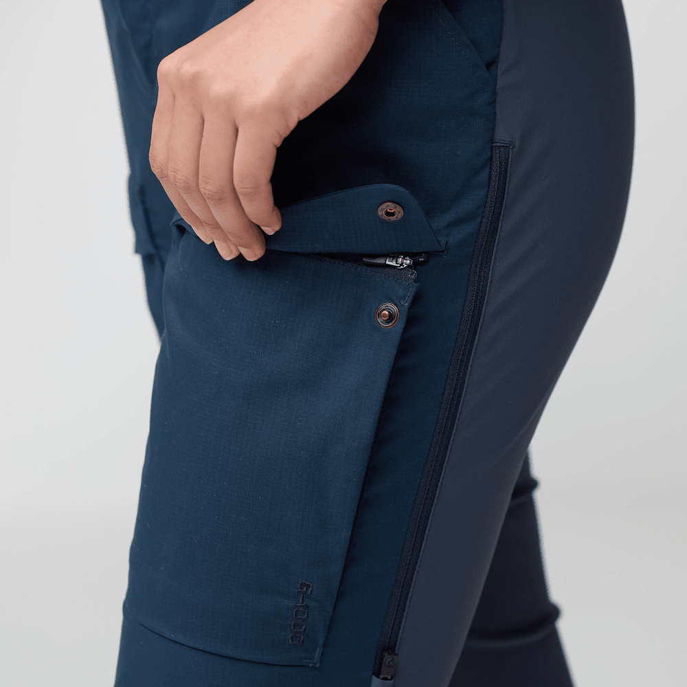 Fjällräven - W's Abisko Hybrid Trail Trousers - Weekendbee - sustainable sportswear