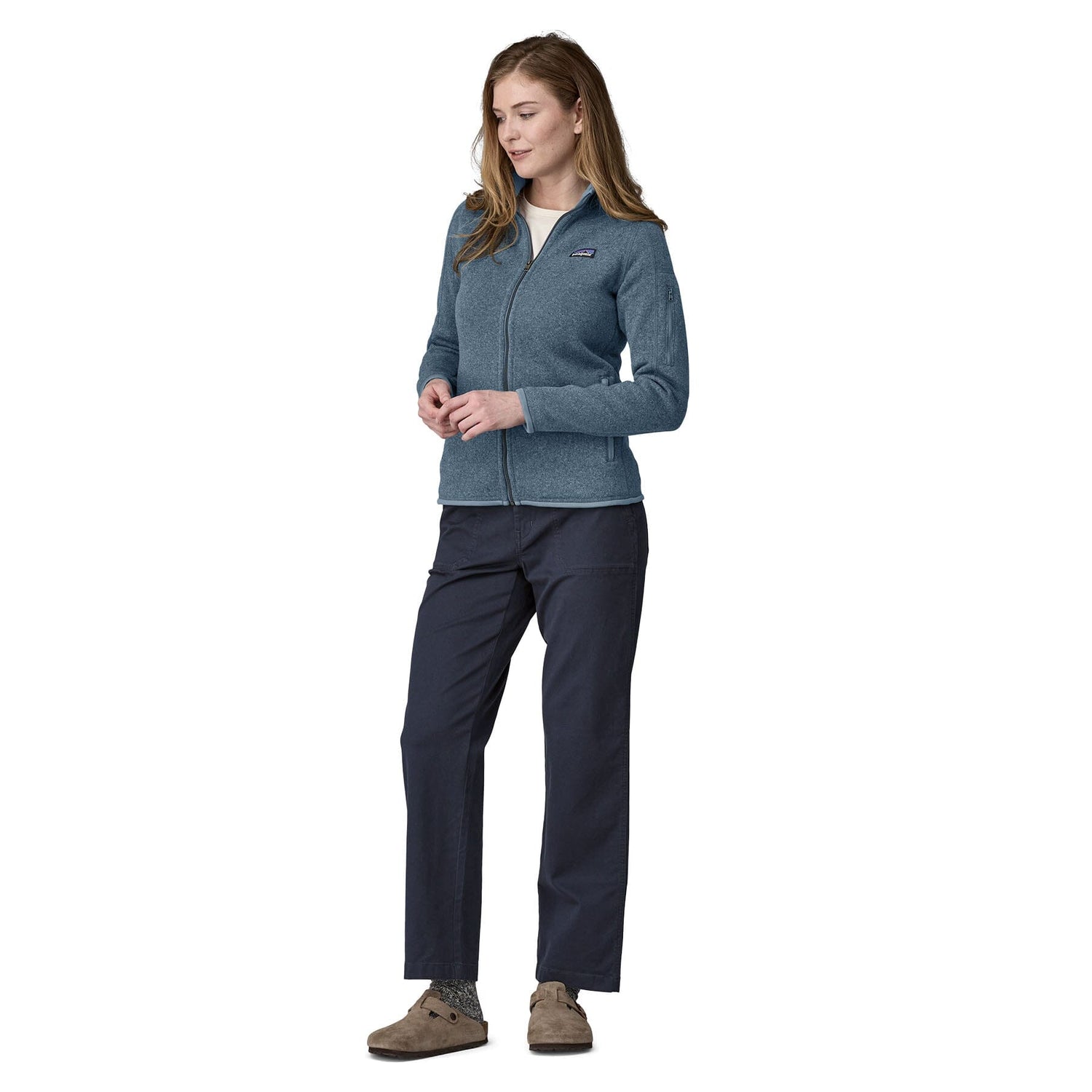 Patagonia W's Better Sweater® Fleece Jacket - 100% Recycled Polyester Utility Blue Shirt