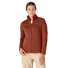 Patagonia W's Better Sweater® Fleece Jacket - 100% Recycled Polyester Burnished Red Shirt