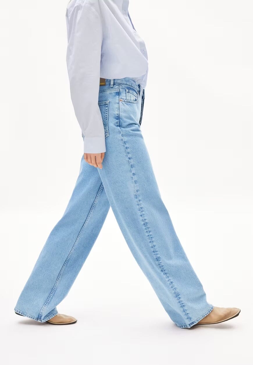 Armedangels W's Enijaa jeans - High Waist Wide Leg - Recycled cotton Horizon 32 Pants