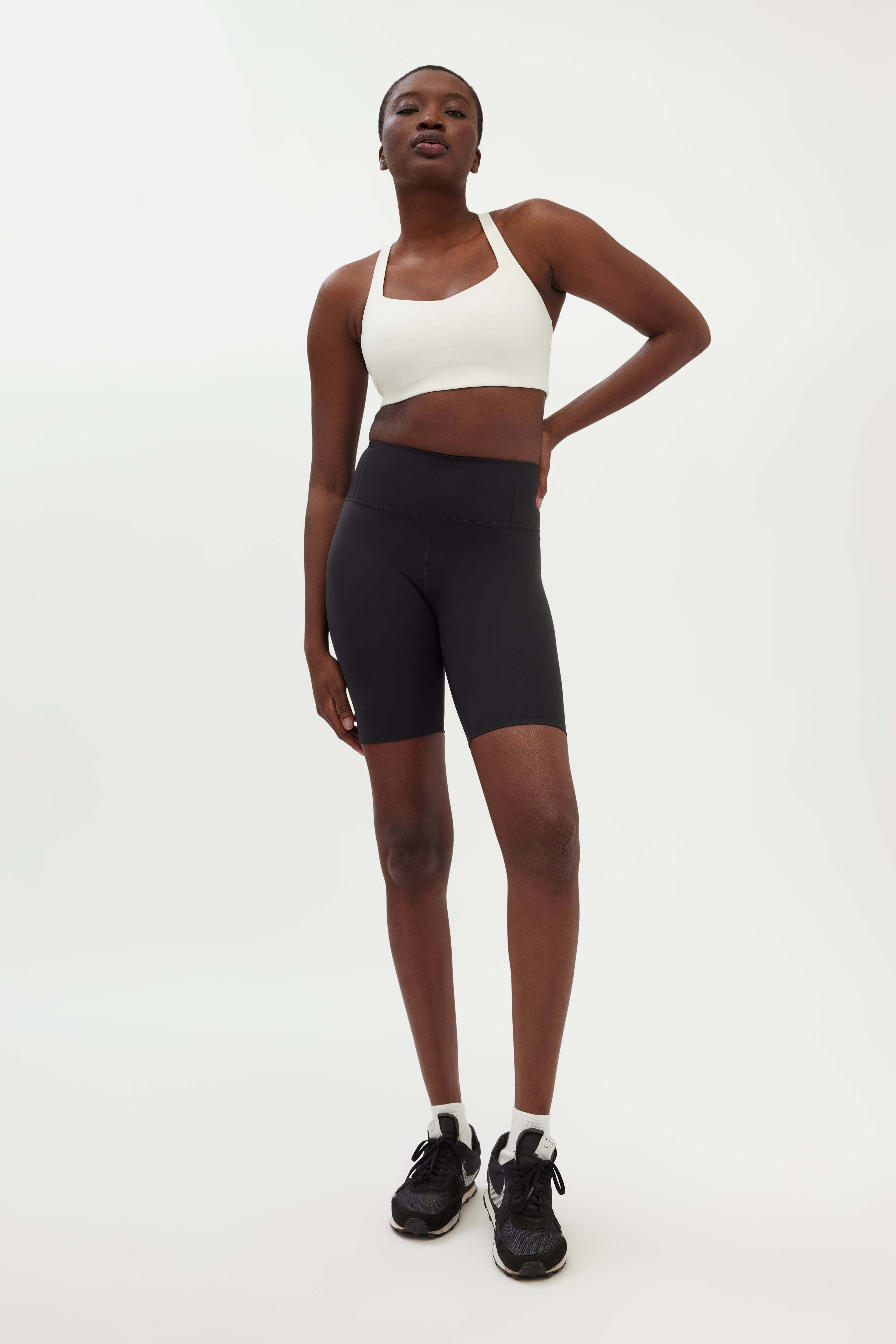 Girlfriend collective black bike shorts sale