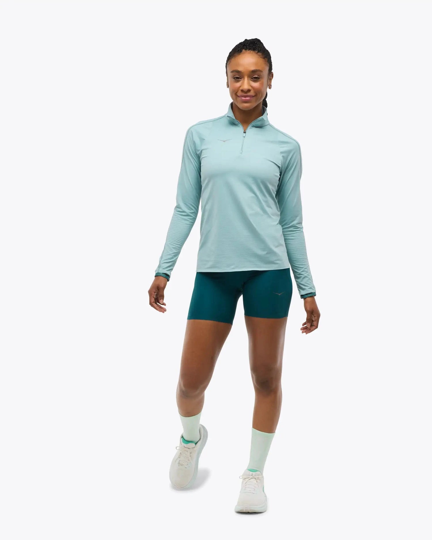 HOKA - W's GlideTech Quarter Zip - Weekendbee - sustainable sportswear