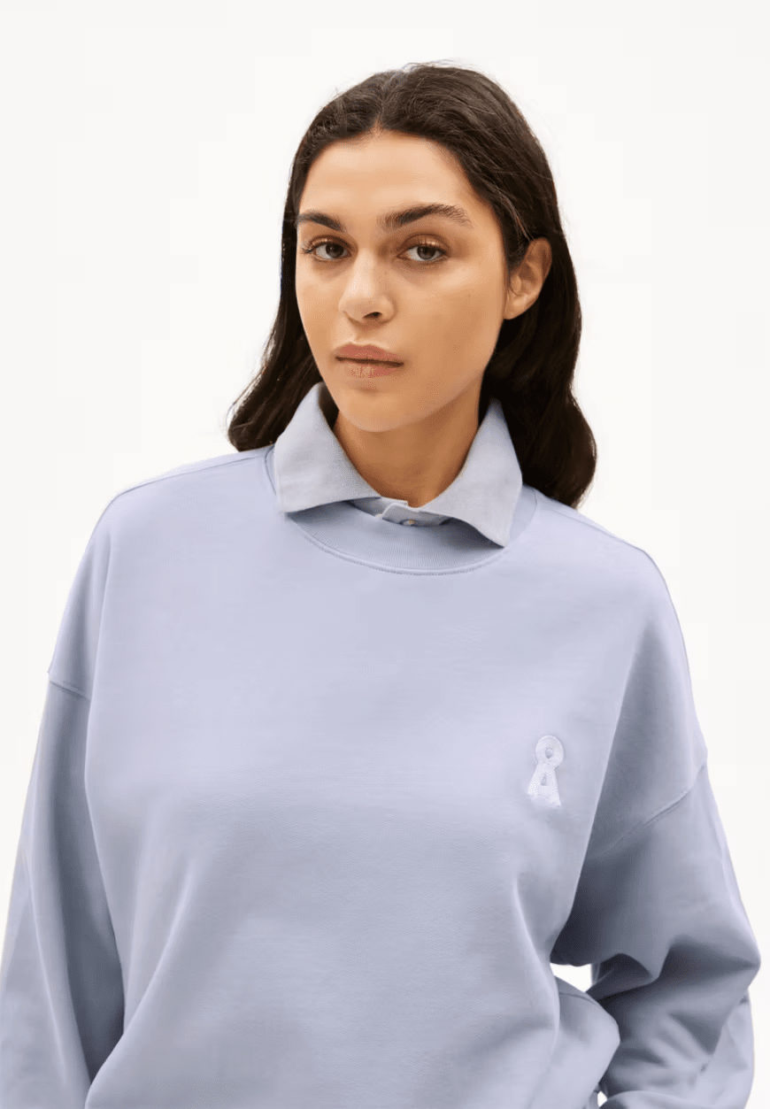 Armedangels W's Iconic Å Alizaa Sweater - Organic cotton Misty morning Shirt