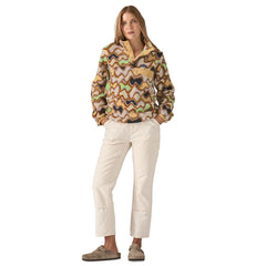 Patagonia W's Lightweight Synchilla Snap-T Fleece Pullover - Recycled Polyester Small currents : Natural Shirt