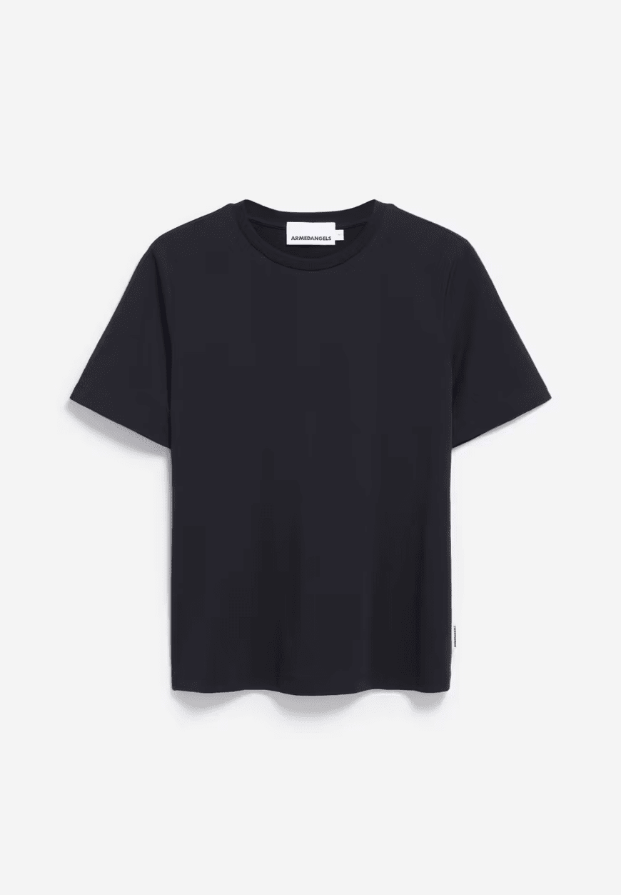 Armedangels W's Lualaa T-shirt - 100% Organic cotton Black Shirt