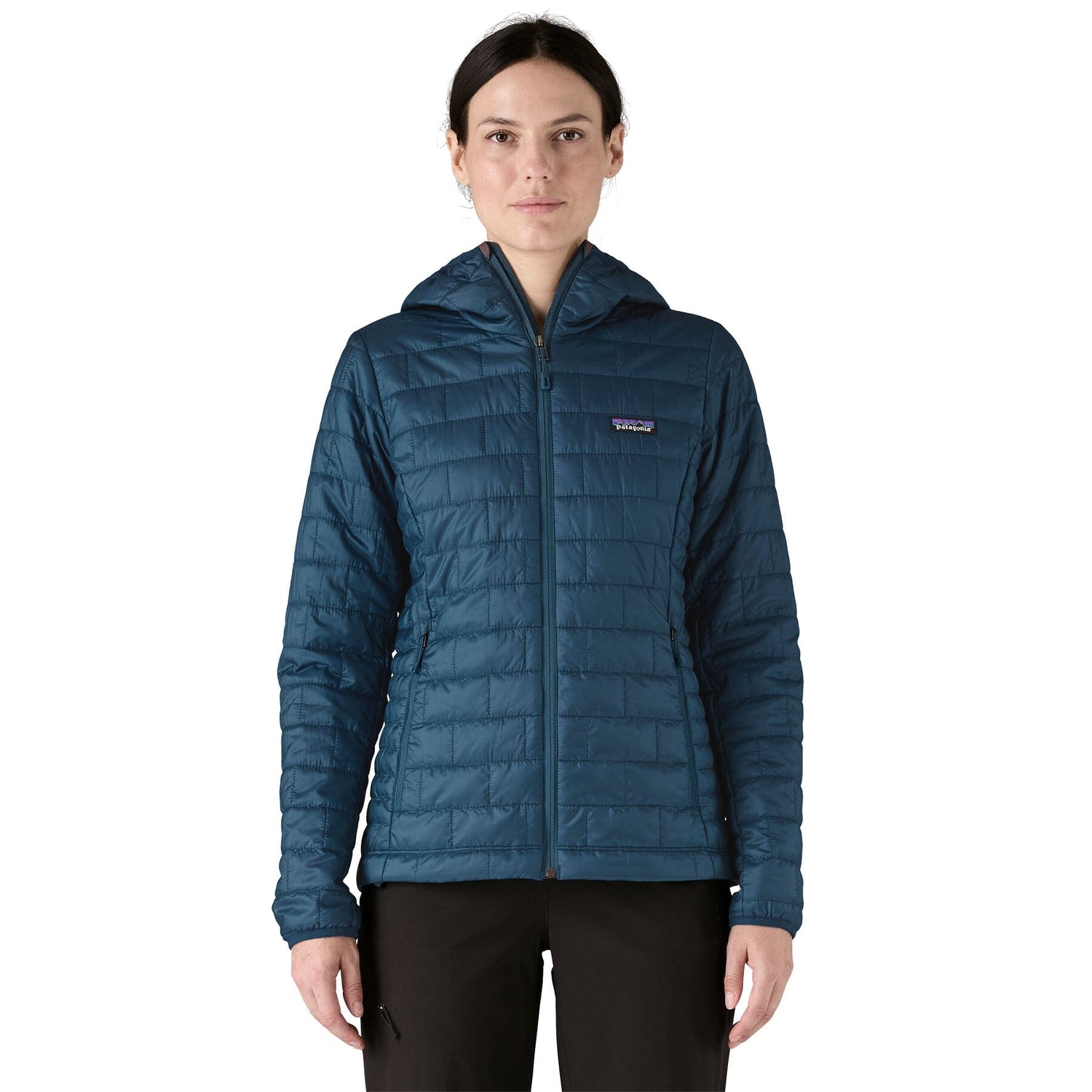 Patagonia W's Nano Puff® Hoody - Recycled Polyester Lagom Blue Jacket