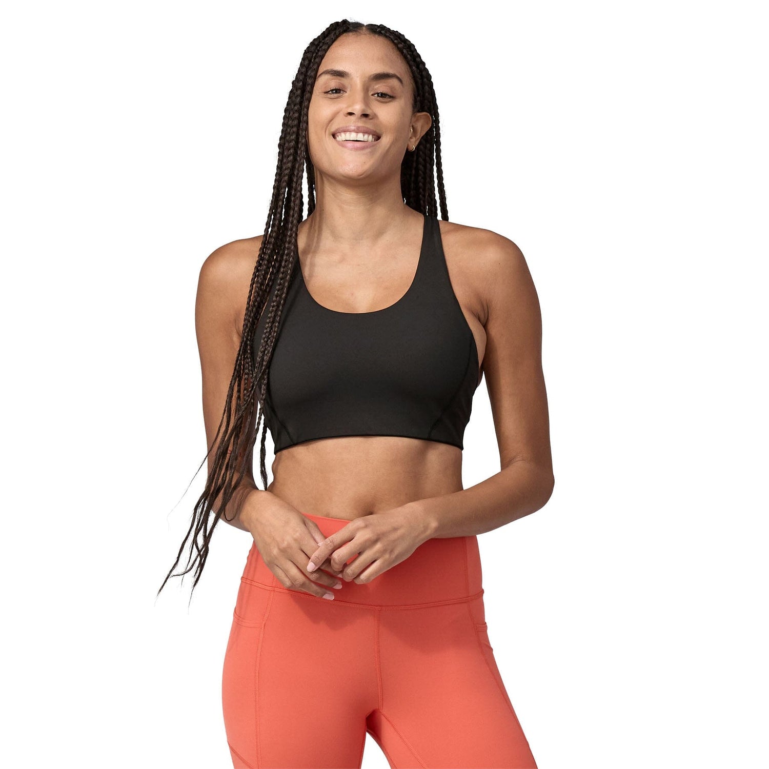 Patagonia W's Shadowlite Mid-Impact Adjustable Bra Black Underwear