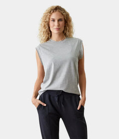 Manduka W's Warrior Tee Heather Grey Shirt