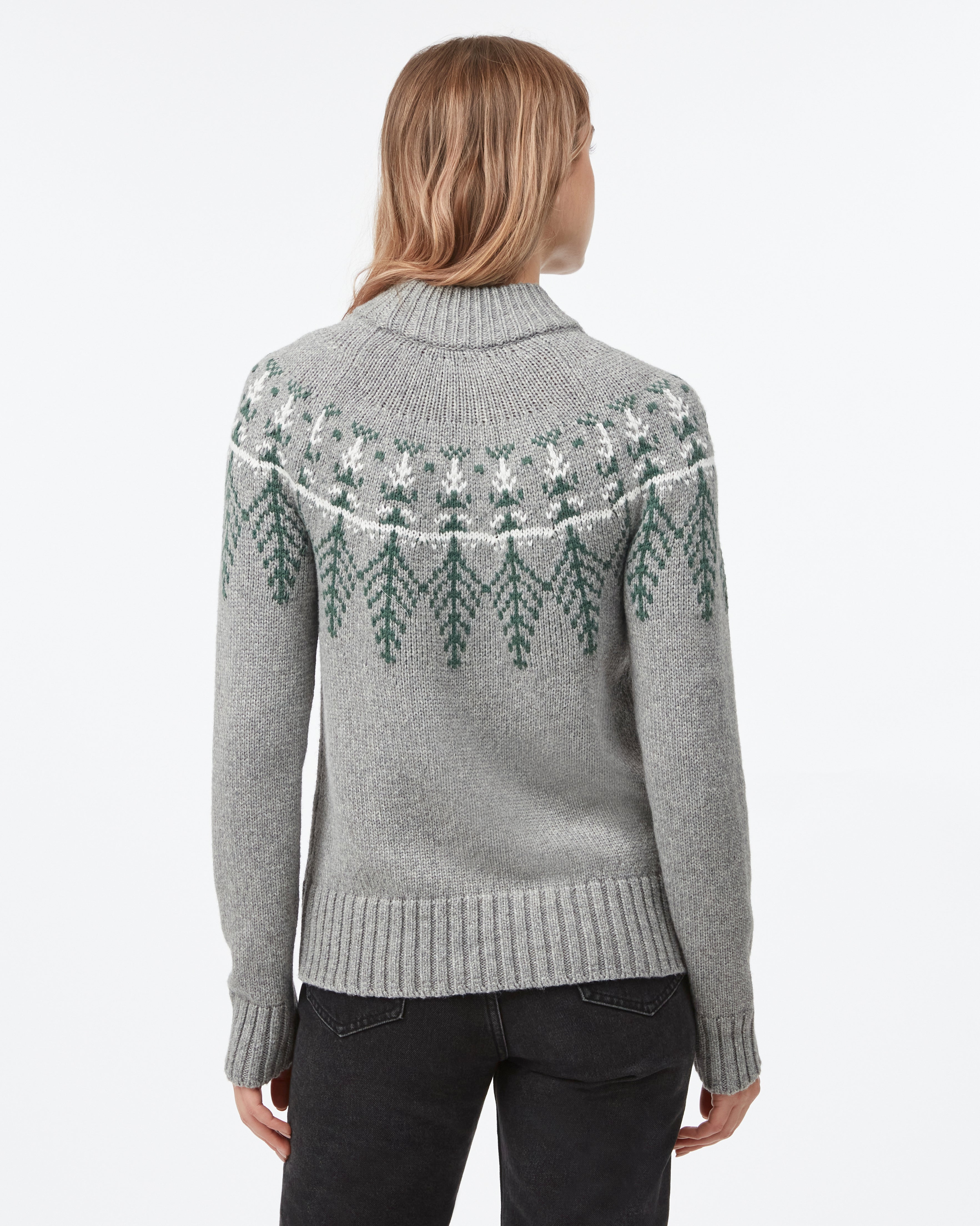 Intarsia hot sale sweater women's